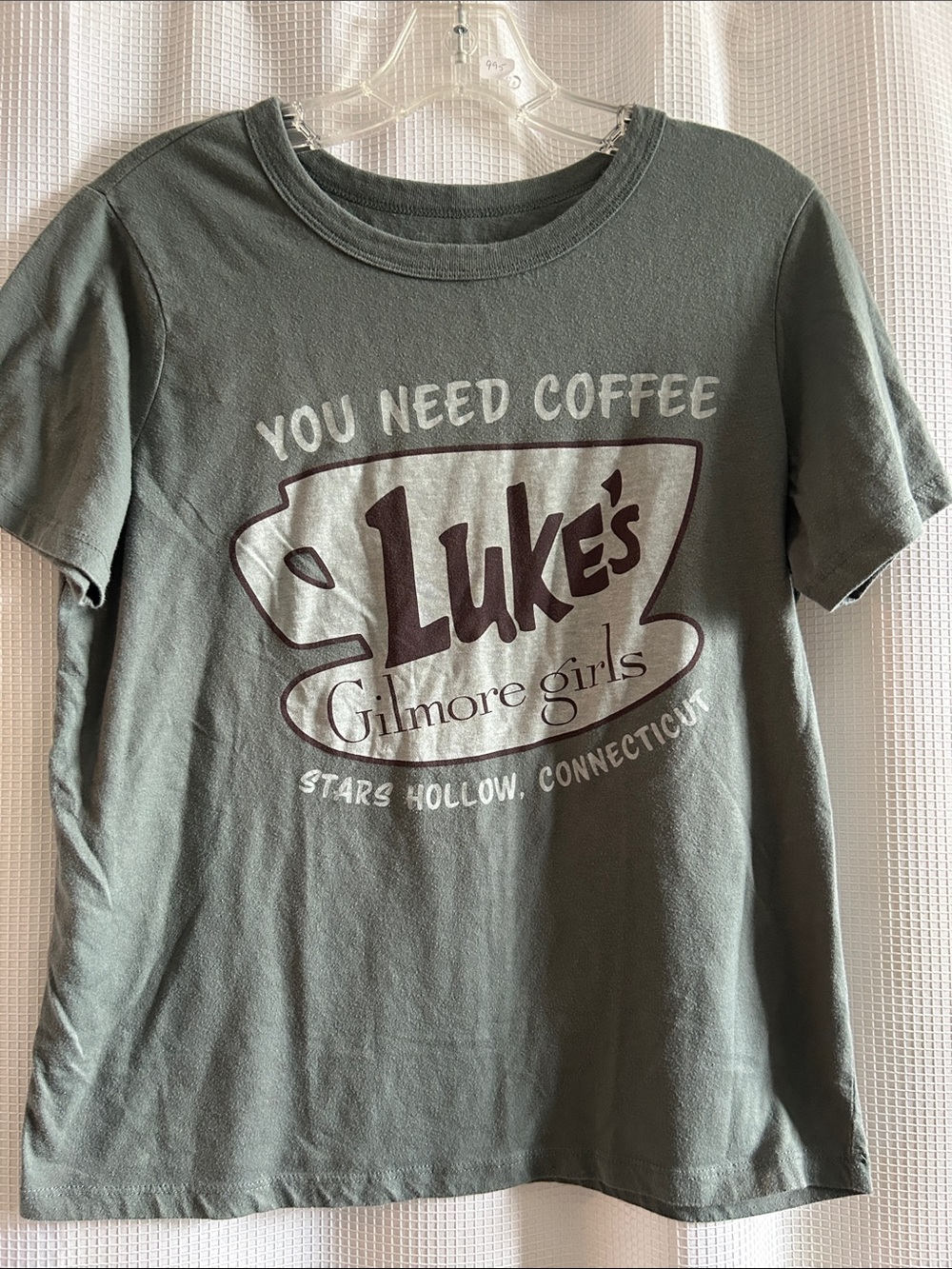 Gilmore Girls Women's Short Sleeve Tee - Sage Green, Med, Super Soft. Nostalgic